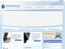 Tablet Screenshot of kleenwayservices.com
